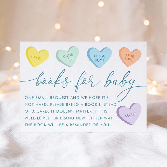 Carte D'accompagnement Little Sweetheart Candy Hearts Books for Baby (Créateur téléchargé)
