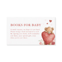 Little Sweetheart Valentine Books for Baby Card