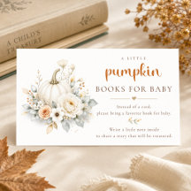 Livre de Baby Shower Little Pumpkin automne