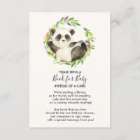 Livre de Baby shower Sweet Panda pour Baby Card