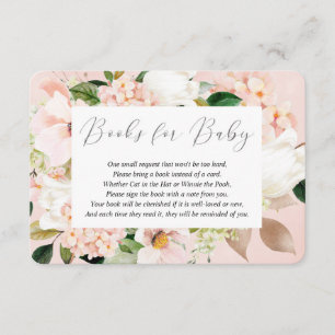 Carte D'accompagnement Livre de fleurs de printemps d'or rose rousse pour