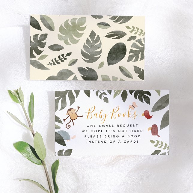 Carte D'accompagnement Livre d'histoire de la jungle Illustration Boy Bab (Créateur téléchargé)