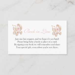 Carte D'accompagnement Livre en remplacement de Baby Shower Wildflower