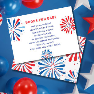 Carte D'accompagnement Livres 4 juillet Baby showers pour bébé