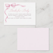 Livres à ruban rose coquette pour Baby Shower