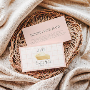 Carte D'accompagnement Livres à tarte Cutie pour Baby Card - Baby shower