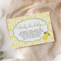 Livres à thème gingham citron agrumes pour bébé