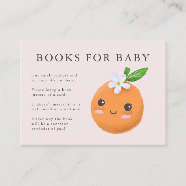 Carte D'accompagnement Livres à thème Little Cutie pour bébé Baby shower  (Devant)