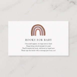 Carte D'accompagnement Livres Arc-en-ciel pour Baby insert card