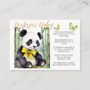 Carte D'accompagnement Livres Baby Panda pour bébé