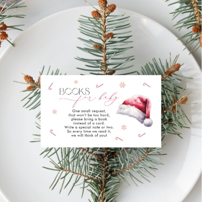 Carte D'accompagnement Livres Baby showers De Noël Pour Bébé (Créateur téléchargé)