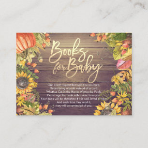 Carte D'accompagnement Livres baby showers pour bébé / Apporter un livre 