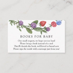 Carte D'accompagnement Livres Berry Sweet pour Baby Encape Card