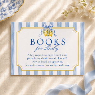 Carte D'accompagnement Livres Bleus Ciao Baby Lemon Pour Bébé
