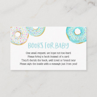 Carte D'accompagnement Livres Blue Donuts pour Baby insert card