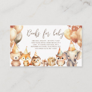 Carte D'accompagnement Livres d'animaux de bois pour bébé