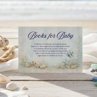 Carte D'accompagnement Livres de Baby Shower À Bientôt Bébé