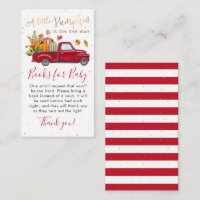Livres de Baby shower Citrouille de camion rouge p
