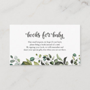 Carte D'accompagnement Livres De Baby shower D'Automne Simple Pour Bébé