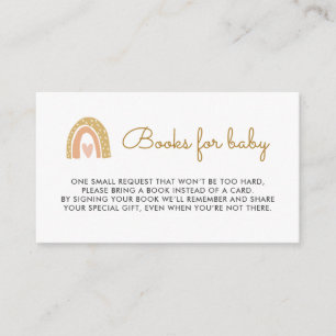 Carte D'accompagnement Livres de Baby shower Earthy Rainbow pour Baby Ins