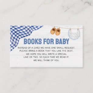 Carte D'accompagnement Livres de Baby Shower Football Bébé pour Bébé