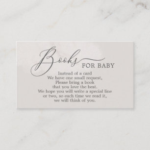 Carte D'accompagnement Livres de Baby shower Neutre Cloud pour Baby Card
