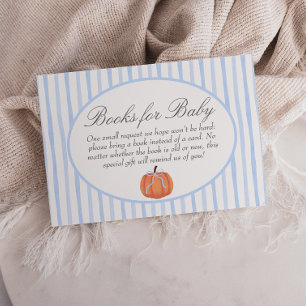 Carte D'accompagnement Livres de bébé pour Baby Shower Petit Citrouille B
