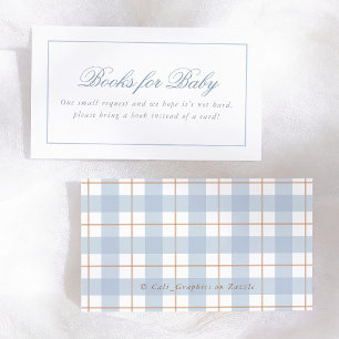 Carte D'accompagnement Livres de bébé pour Baby Shower sur le thème vinta
