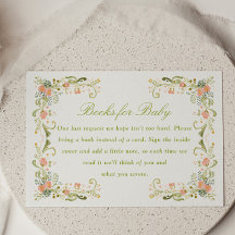 Livres de bébé pour Baby Shower sur les fleurs pri