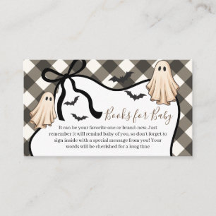 Carte D'accompagnement Livres de bébé pour Baby Shower Un Petit Boo Hallo