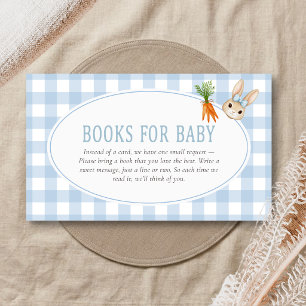 Carte D'accompagnement Livres de bébé pour la Baby Shower de Somebunny