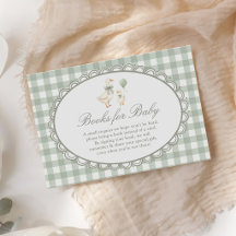 Livres de bébé pour la Baby Shower Gingham Silly G