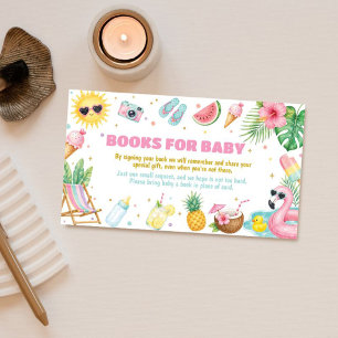 Carte D'accompagnement Livres de Bébé pour la Fête de Naissance au Thème