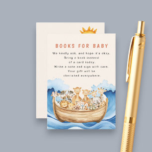 Carte D'accompagnement Livres de douche pour bébé Arche de Noé pour bébé