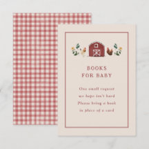 Livres de Fête de Naissance de Ferme Charmante ave
