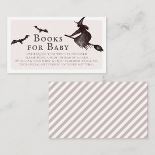 Carte D'accompagnement Livres de Fête Prénatale de Sorcière d'Halloween R