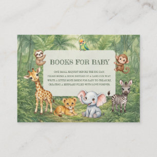 Carte D'accompagnement Livres de fête prénatale pour bébé "Wild One" pour