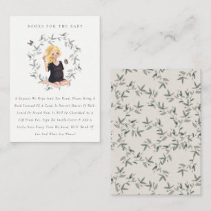 Carte D'accompagnement Livres De Foliage Des Femmes Attentes Pour Le Baby