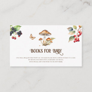 Carte D'accompagnement Livres de forêt d'automne pour bébé Insert