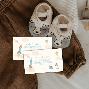 Carte D'accompagnement Livres de garçon de fusée spatiale Boho pour Baby