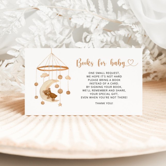 Carte D'accompagnement Livres de garderie pour bébé Boho (Créateur téléchargé)