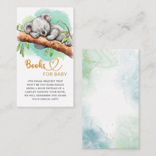 Carte D'accompagnement Livres de koala pour bébé mignons pour bébé