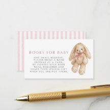 Livres de lavis de lapin rose pour bébé