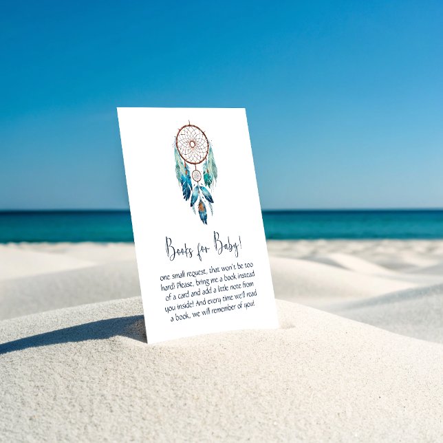 Carte D'accompagnement Livres de Magic Aquamarine Dreamcatcher pour bébé (Magic Aquamarine Dreamcatcher Books for Baby Enclosure Card)