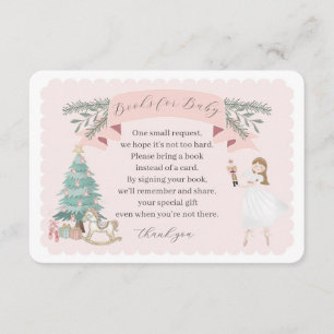 Carte D'accompagnement livres de noisette rose pour l'invitation bébé ins