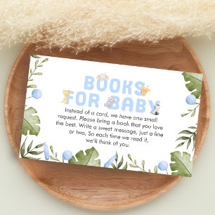 Carte D'accompagnement Livres de Safari pour Bébé Garçon pour la Fête de