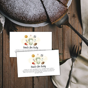 Carte D'accompagnement Livres de sports All Star aquarelle pour Baby Show