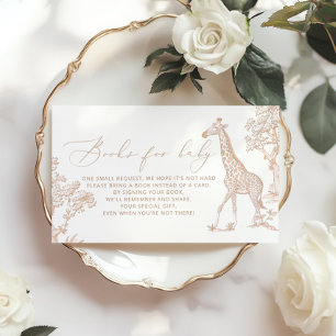 Carte D'accompagnement Livres de Toile pour bébé boho Safari