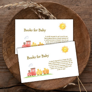 Carte D'accompagnement Livres de train Choo Choo Canard en caoutchouc pou