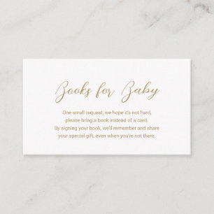 Carte D'accompagnement Livres d'or moderne pour bébé Baby shower simple